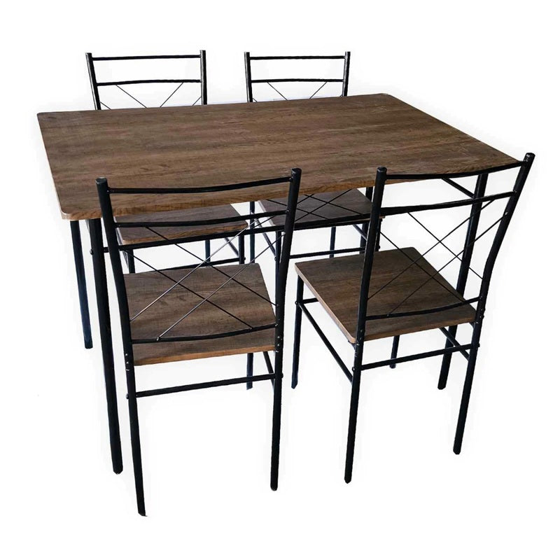 ΤΡΑΠΕΖΙ ΜΕ 4 ΚΑΡΕΚΛΕΣ ΚΑΦΕ 110x70x76cm