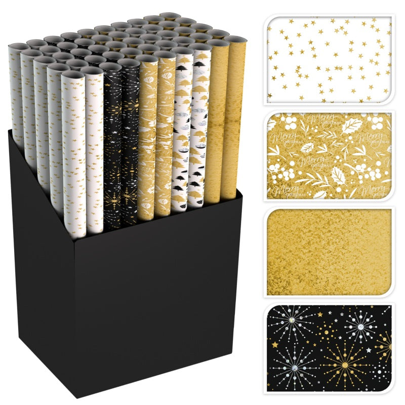 ΧΑΡΤΙ ΠΕΡΙΤΥΛΙΓΜΑΤΟΣ 70x150cm ΜΕΤΑΛΛΙΖΕ GLITTER