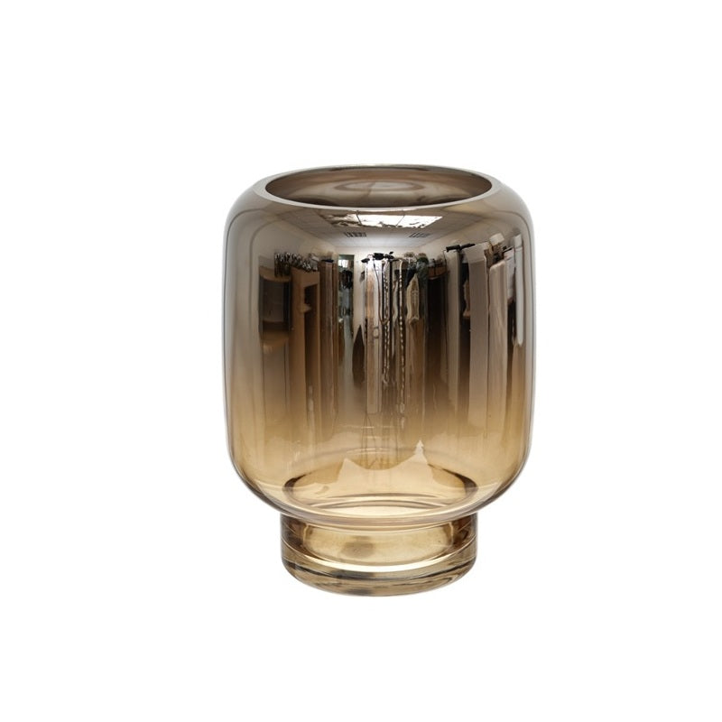 ΑΝΘΟΔΟΧΕΙΟ ΓΥΑΛΙΝΟ ΦΥΣΗΤΟ ΧΕΙΡΟΠΟΙΗΤΟ ΑΣΗΜΙ ΚΑΦΕ 15.5x19.5cm