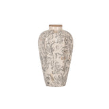ΑΝΘΟΔΟΧΕΙΟ 17x30cm FLORAL ΓΚΡΙ ΚΕΡΑΜΙΚΟ