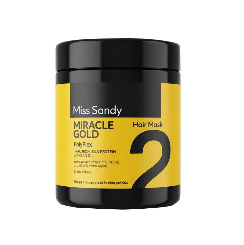 MISS SANDY ΜΑΣΚΑ ΜΑΛΛΙΩΝ 1000ml MIRACLE GOLD