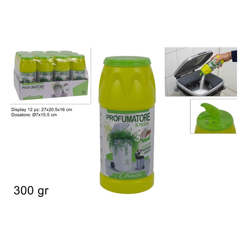 ΑΡΩΜΑΤΙΚΗ ΣΚΟΝΗ ΓΙΑ ΚΑΔΟ ΑΠΟΡΡΙΜΑΤΩΝ CITRONELLA 300gr