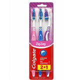 COLGATE ΟΔΟΝΤΟΒΟΥΡΤΣΑ ZIG ZAG MEDIUM 3ΤΕΜ
