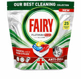 FAIRY ΤΑΜΠΛΕΤΕΣ ΠΛΥΝΤΗΡΙΟΥ ΠΙΑΤΩΝ 25ΤΕΜ PLATINUM PLUS LEMON ALL IN ONE
