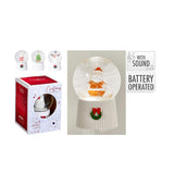 ΧΙΟΝΟΜΠΑΛΑ ΓΥΑΛΙΝΗ 14.7cm LED XMAS