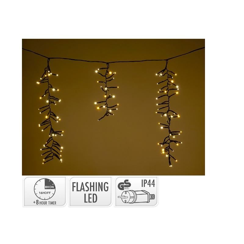 ΚΟΥΡΤΙΝΑ FLASH CLUSTER 1032LED EXTRA ΘΕΡΜΟ/ΘΕΡΜΟ ΛΕΥΚΟ 7mx48cm ΑΣΥΜΜΕΤΡΗ ΜΕ ΧΡΟΝΟΔΙΑΚΟΠΤΗ