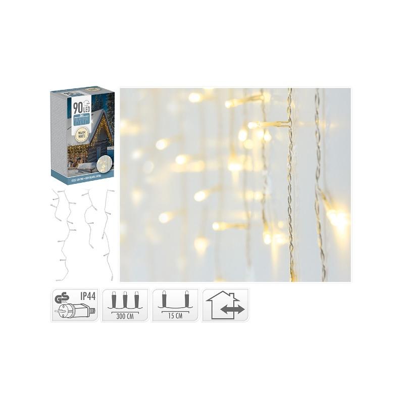 ΚΟΥΡΤΙΝΑ 90LED ΔΙΑΦ.ΚΑΛ. ΘΕΡΜΟ ΛΕΥΚΟ 3mx52cm