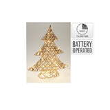 ΔΕΝΤΡΟ ΦΩΤΙΖΟΜΕΝΟ ΜΕΤΑΛΙΖΕ ΧΡΥΣΟ 40cm 30LED ΜΕ ΧΡΟΝΟΔΙΑΚΟΠΤΗ