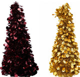 ΔΕΝΤΡΟ XMAS ΠΟΥΛΙΕΣ ΜΕΤΑΛΙΖΕ ΜΠΟΡΝΤΟ 60cm