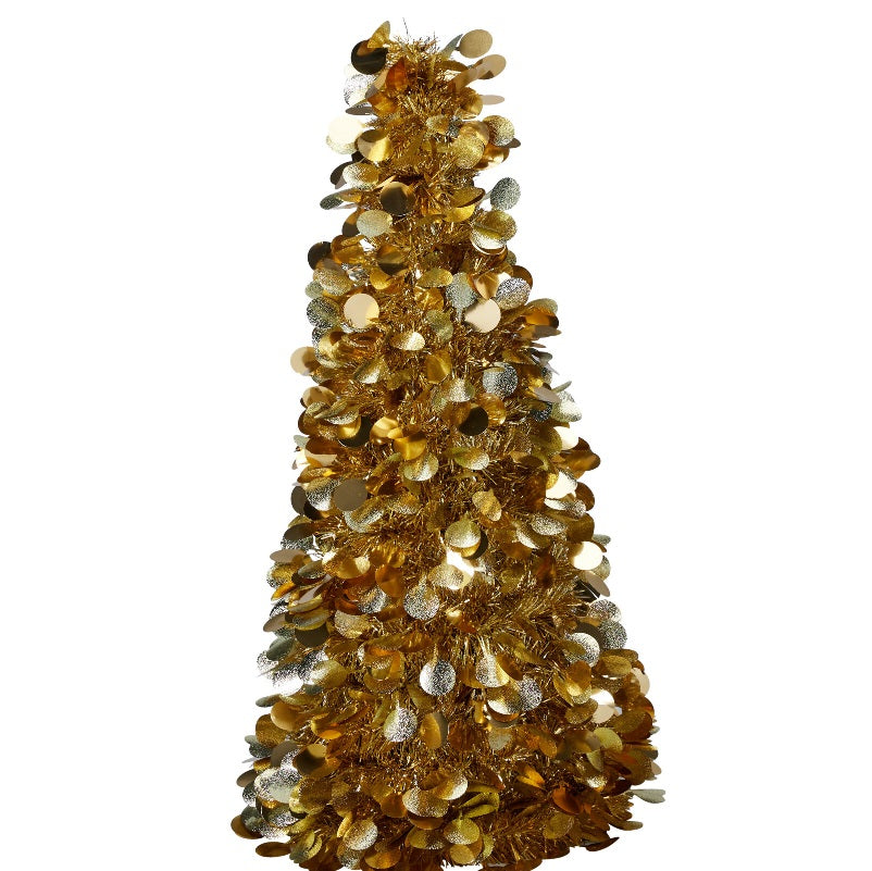 ΔΕΝΤΡΟ XMAS ΠΟΥΛΙΕΣ ΜΕΤΑΛΙΖΕ ΧΡΥΣΟ 60cm