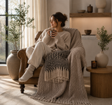 ΡΙΧΤΑΡΙ COTTON 180x250cm ΖΑΚΑΡ ΜΕ ΚΡΟΣΙΑ